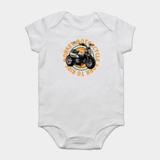 Motocicleta monkey Baby Bodysuit